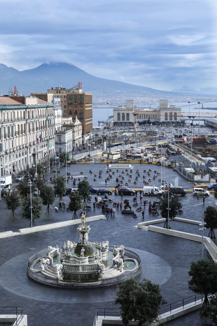 Veduta esterna della piazza.