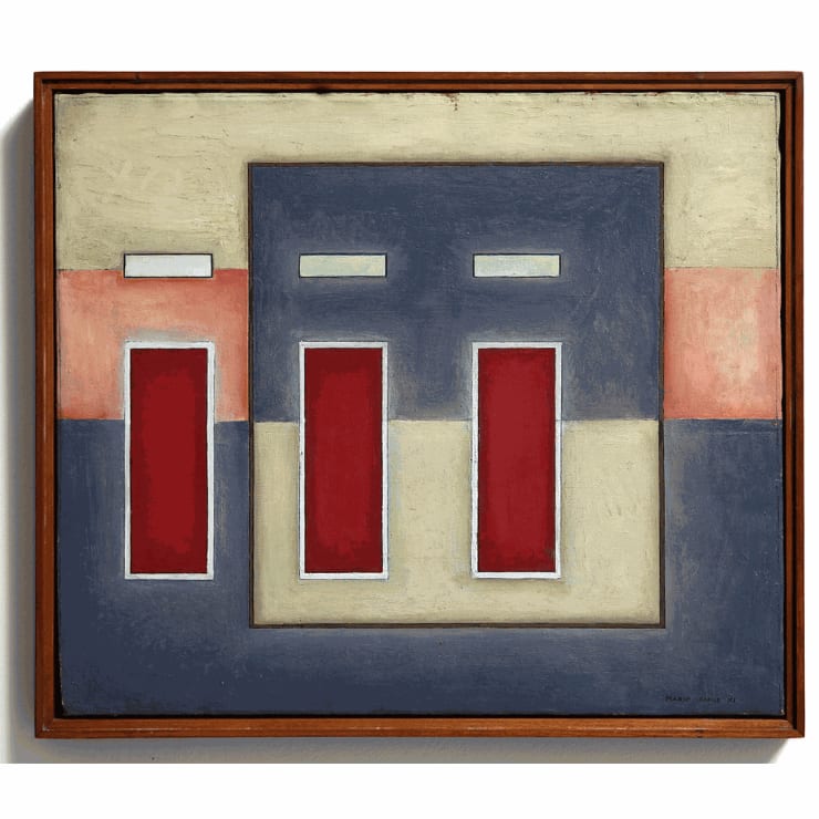 Mario Radice, Composizione R1, 1932, olio su tela