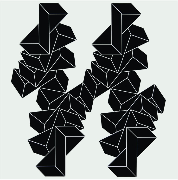Franco Grignani, Psicoplastica 178, 1968, acrilico su cartoncino, cm 70 x 70