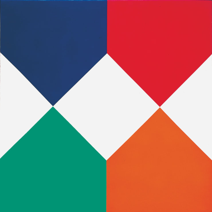 Max Bill, Weisse durchdringung, 1970, olio su tela,