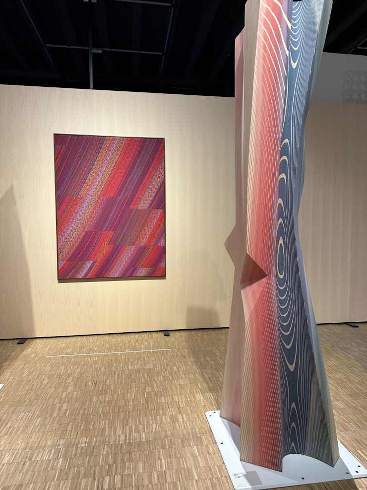 Veduta dell'installazione con l'opera di Piero Dorazio, Smagliante, 1982
