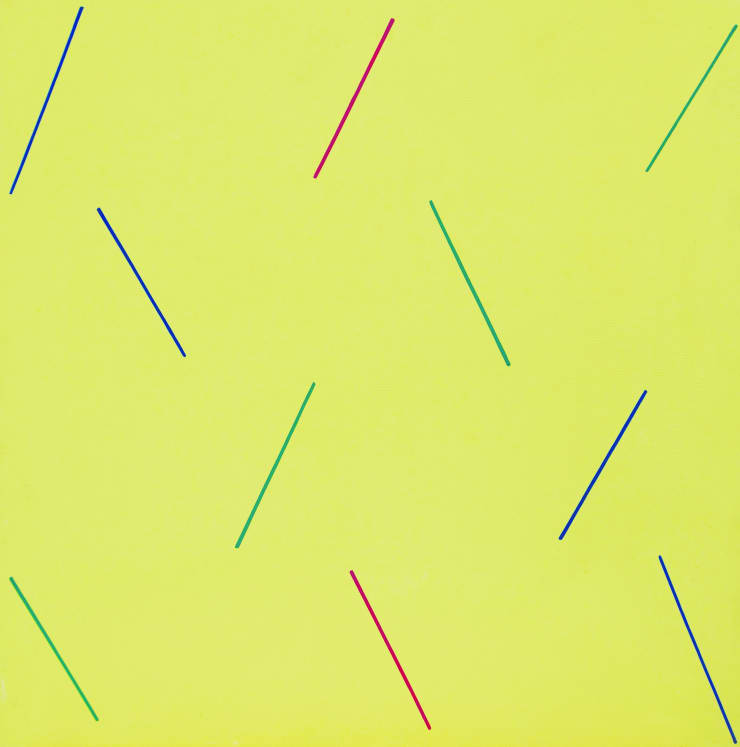 Mario Nigro, 12.F1, 1975-79, acrilico su masonite, cm 60x60.