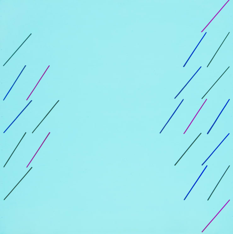 Mario Nigro, 42.F2, 1975-79, acrilico su masonite, cm 60x60.