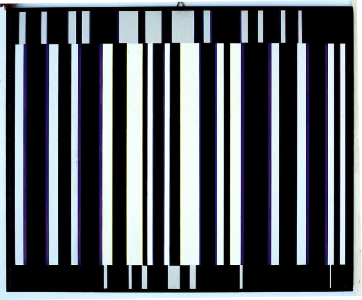 Cantus Firmus II, 1965 acrilico su tavola cm 65,5x78