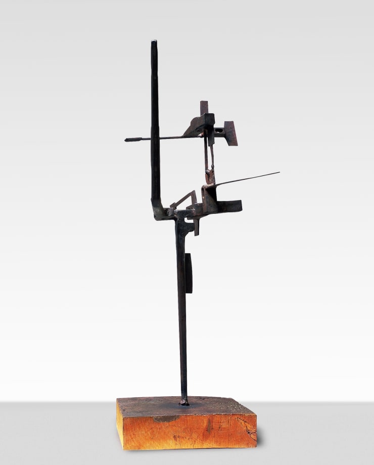 Opus 9 Petite sculpture Roma, 1957, ferro forgiato e saldato, cm 76x60x37.