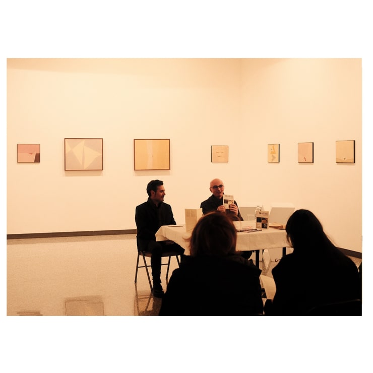 Fotografia dell'incontro tenuto in galleria il 12 dicembre 2023. Fotografia di Thomas Pagani.