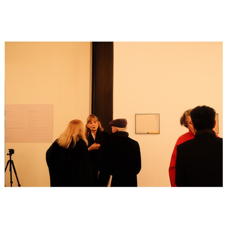 Fotografia dell'incontro tenuto in galleria il 12 dicembre 2023. Fotografia di Thomas Pagani.
