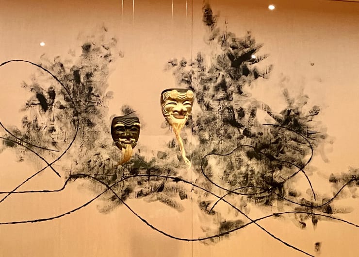 Veduta della mostra presso Kanazawa Noh Museum.
