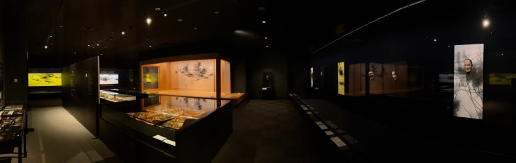 Veduta della mostra presso Kanazawa Noh Museum.