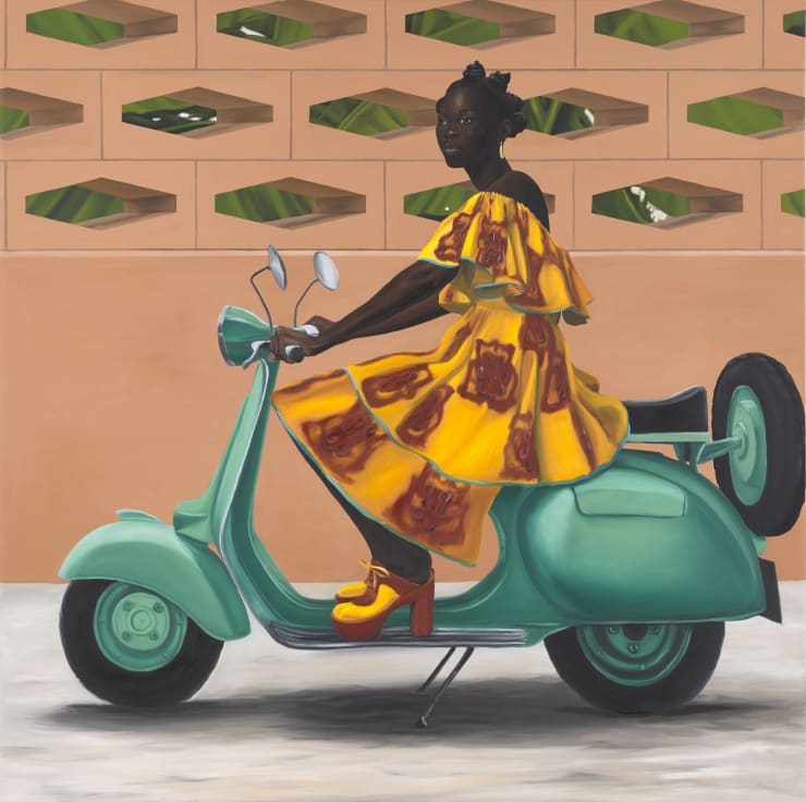 Peter Uka, Still Riding, 2021. Courtesy Mariane Ibrahim.