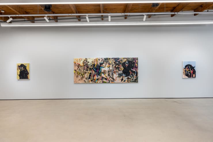 Installation Image of Escaping the Tyranny of Meaning, 2024. Courtesy of the artist and Mariane Ibrahim.
