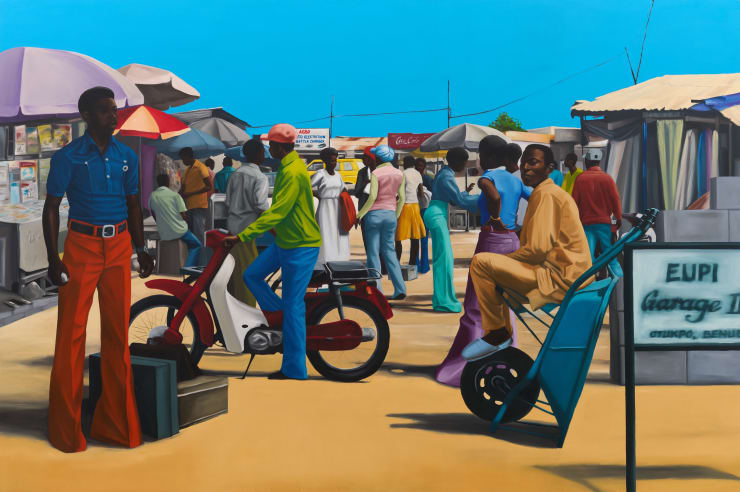 Peter Uka, Transit Point, 2023. Courtesy of the artist and Mariane Ibrahim