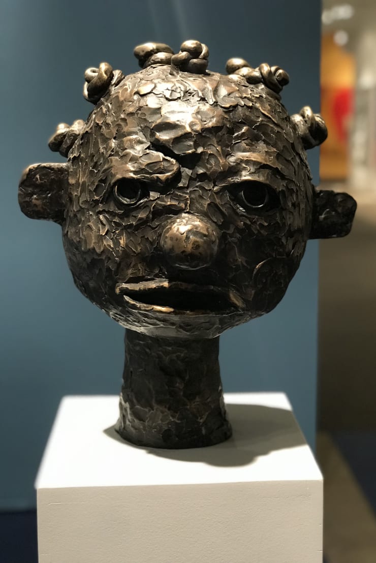 Clotilde Jiménez, Black Girl Head, 2018 Installation view