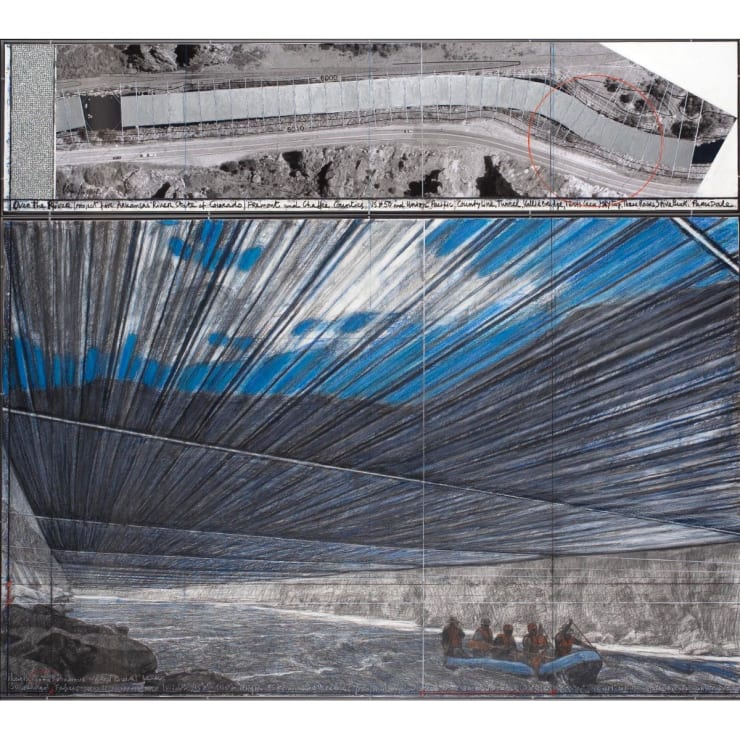 Christo, Over The River (Project For Arkansas River, State Of Colorado), 2012