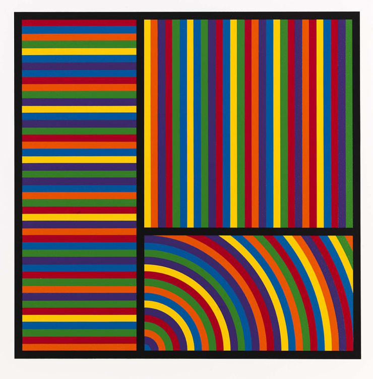 Sol LeWitt - Irregular bands of colour superimposed, 1993