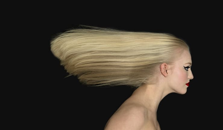 Rotated through 90 degrees to create the desired look