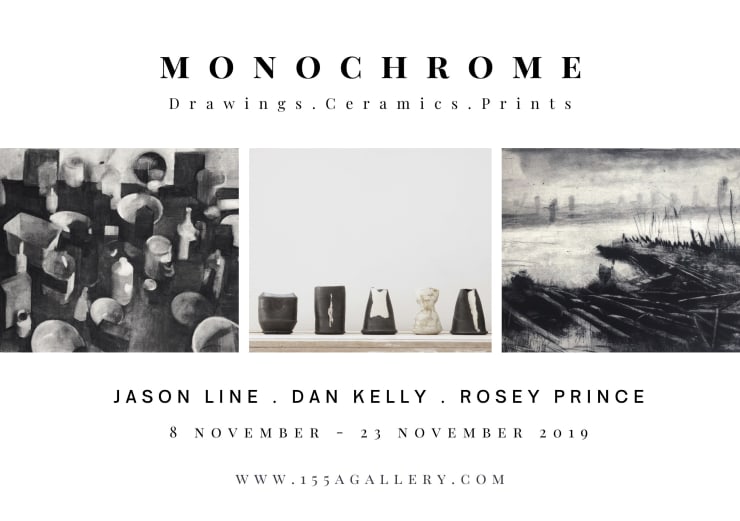 Monochrome Drawings. Ceramics. Prints