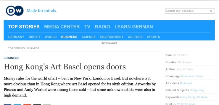 Hong Kong’s Art Basel opens doors
