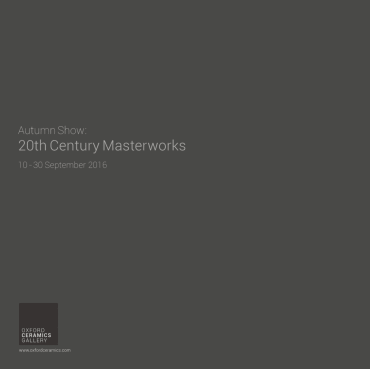 AUTUMN SHOW: 20TH CENTURY MASTERWORKS