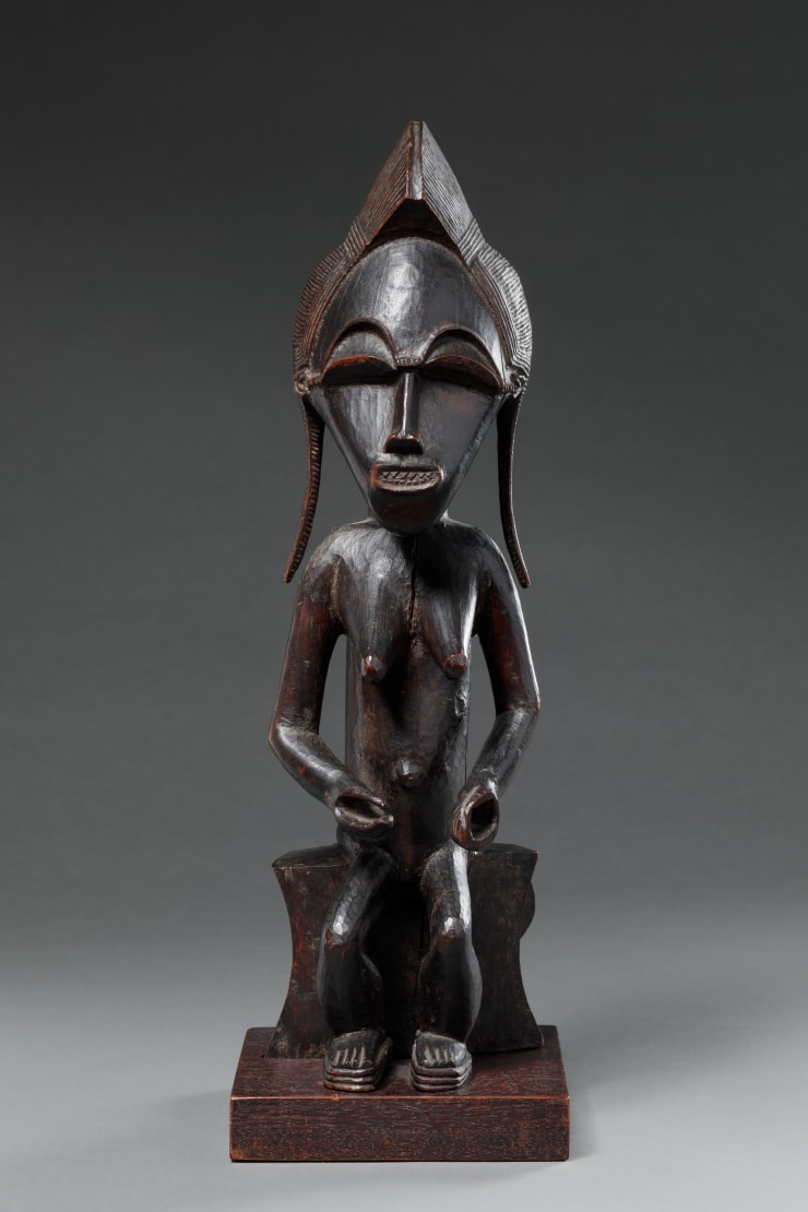 Unidentified Baule Artist Seated Figure, Late 19th-early 20th century