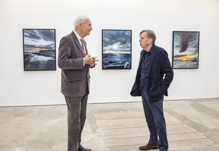 Timothy Spall with Journalist and Channel 4 News Presenter Jon Snow