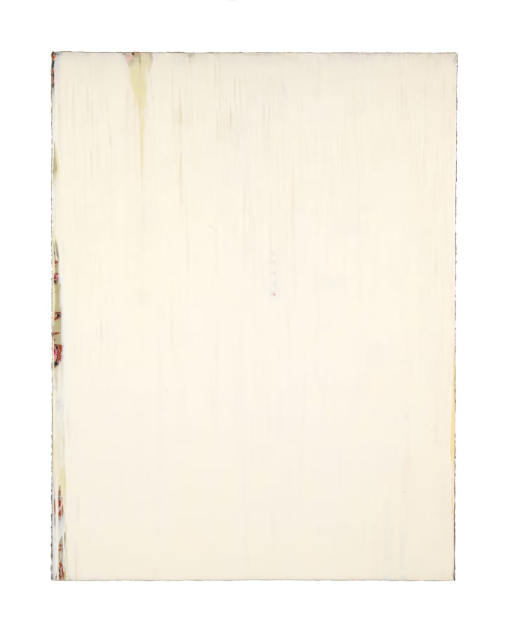 Untitled, 2015, pure pigments and varnish on wood, 153x200cm