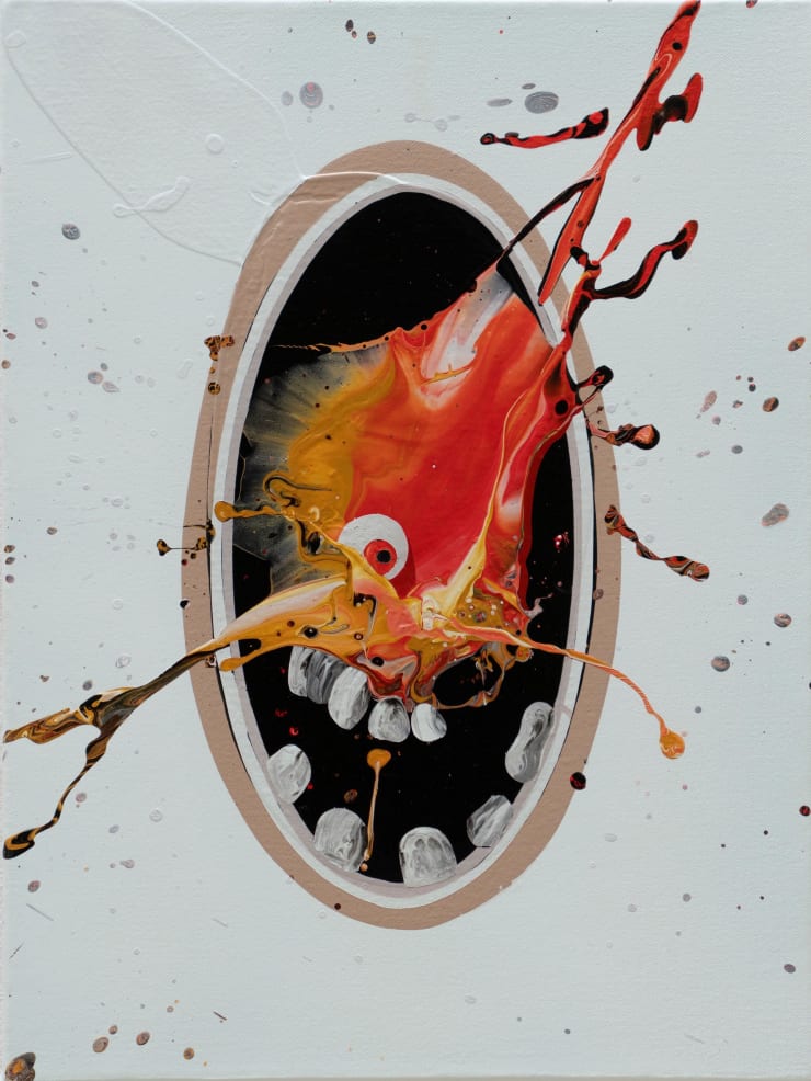 José Castiella Jinete IV, 2022 acrylic oil on linen 40x30cm