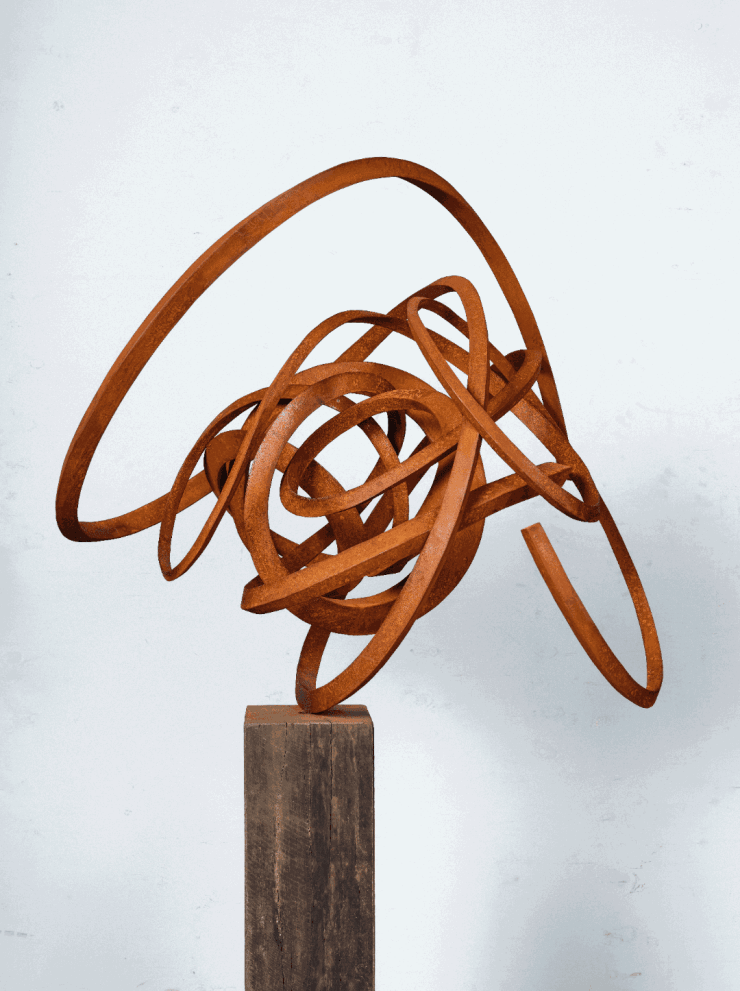 Pieter Obels Unflinchingly Faithful, 2020 cortensteel 85x100x90cm