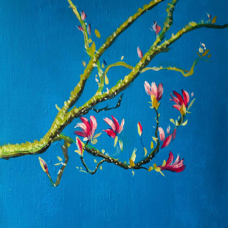 Shabs Beigh, Magnolia In Spring 4 - Original, 2021