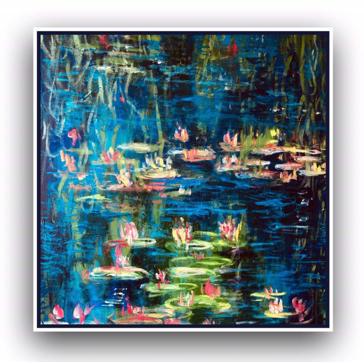Shabs Beigh, Lilies In Blue - Limited Edition Print, 2020