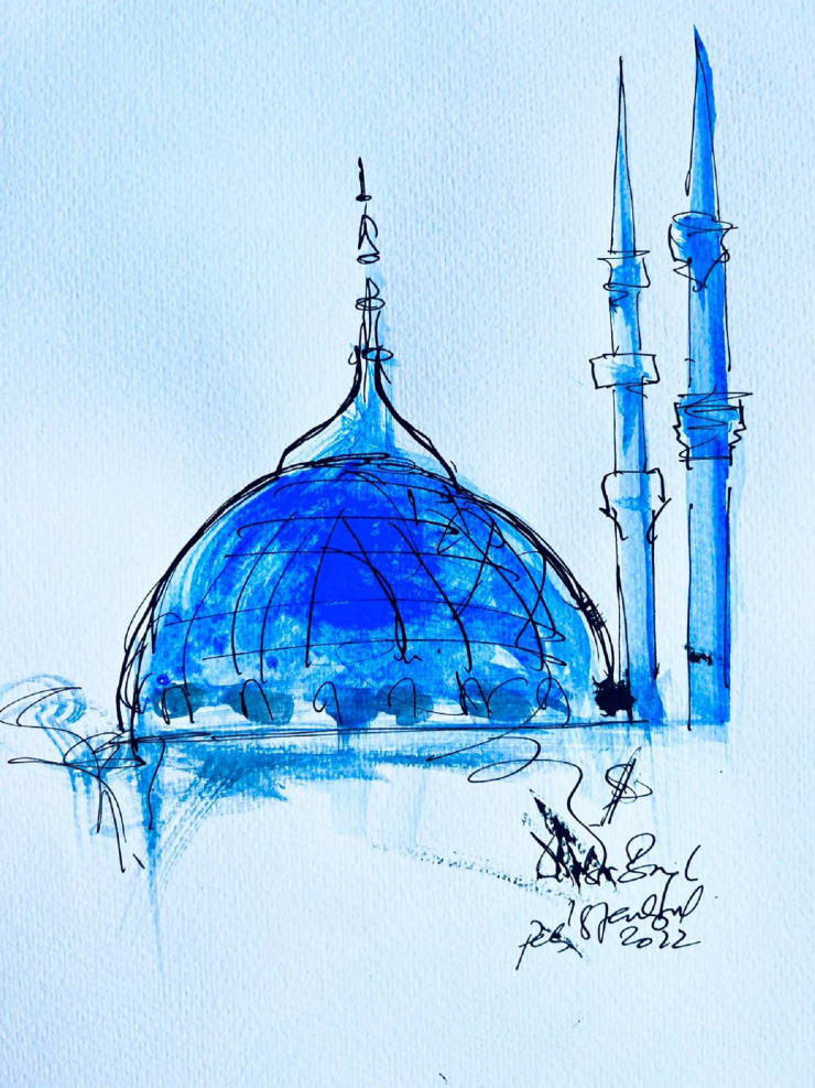 Shabs Beigh, The Dome And Two Minarets, 2023