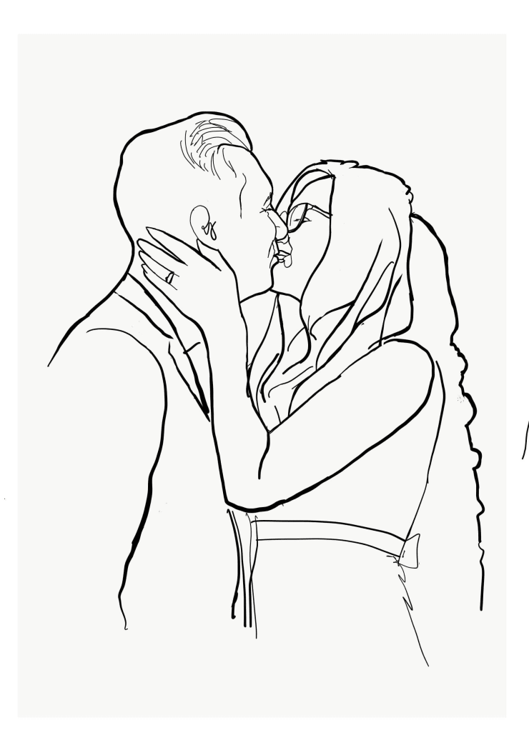 Shabs Beigh, Kissing Couple, 2020