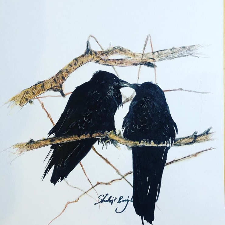 Shabs Beigh, The Raven Couple, 2020