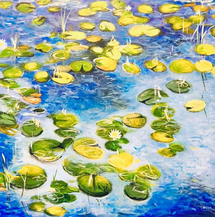 Shabs Beigh, Lilies At Night, 2023