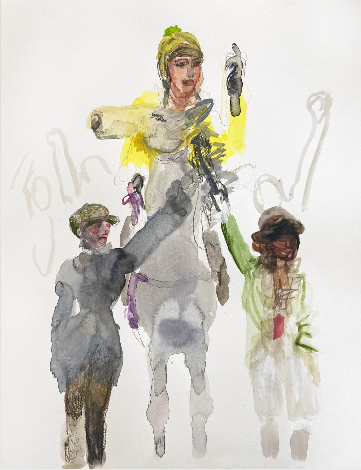 Winner, 2023 Watercolor and pencil on paper 20 x 16 inches