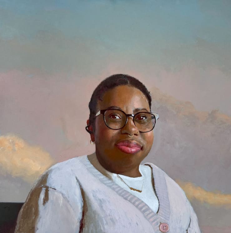 Victoria Dugger, 2024 Oil on panel 24 x 24 inches