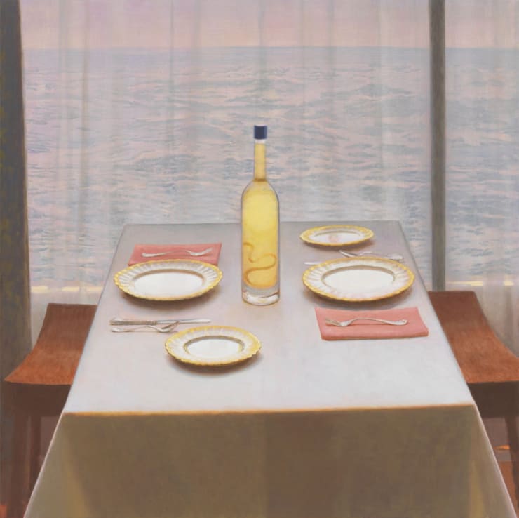 Limoncello, 2021 Oil on linen 48 x 48 inches Framed dimensions 59 1/2 x 59 1/2 inches