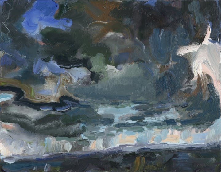 Squall, Late March, 2024 Oil on linen 11 x 14 inches