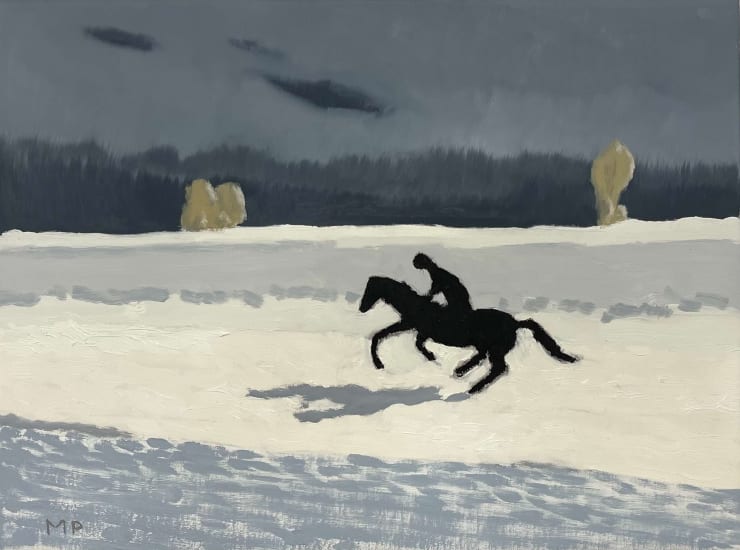 Off to the Races No. 1, 2025 Oil on linen 12 x 16 inches