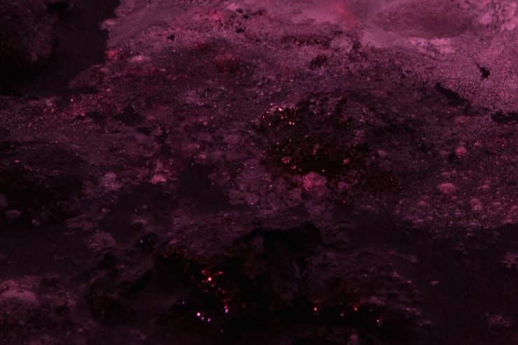 Samara Scott Dunes, 2014 Disposable bbq, coal, water, snow spray, Under Body Seal