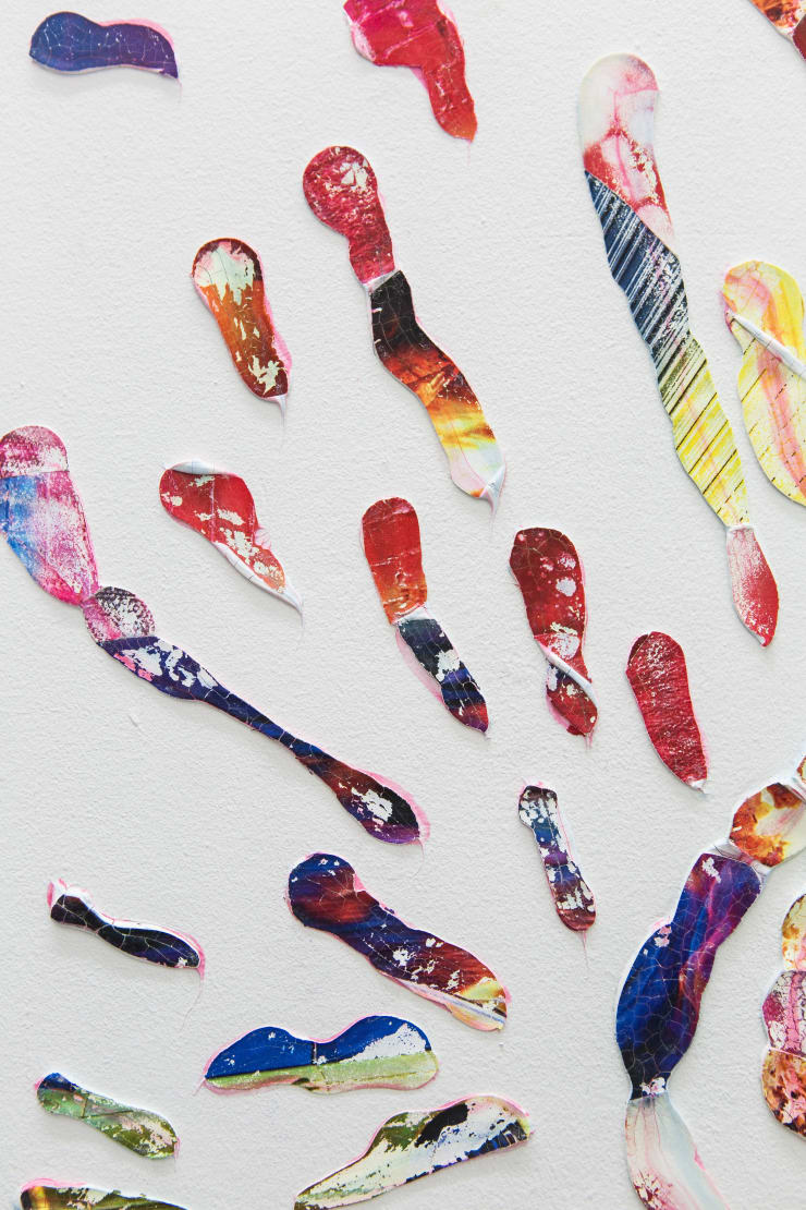 Samara Scott Landscape, 2014 Toothpaste, magazines