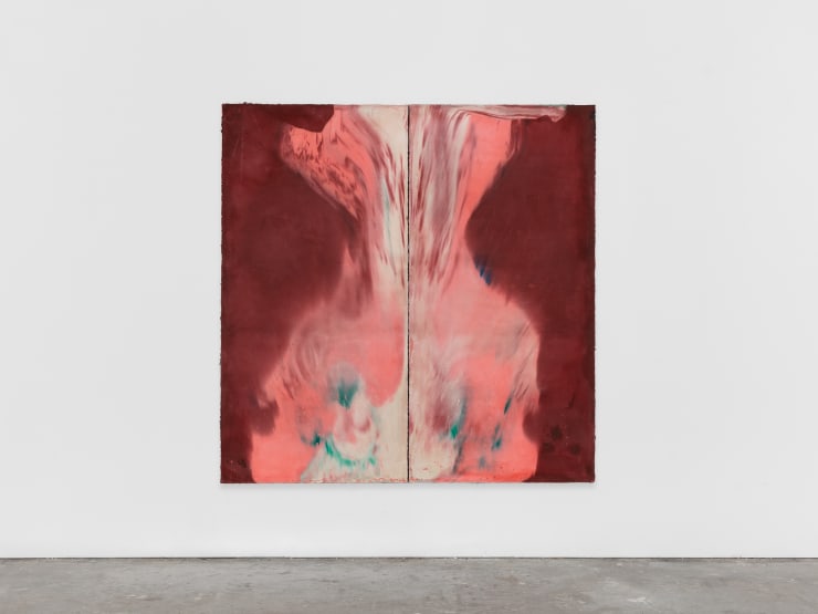 Harminder Judge Untitled (wretch and wrench), 2022 Plaster, polymer, pigment, scrim, oil 200 x 200 x 5 cm