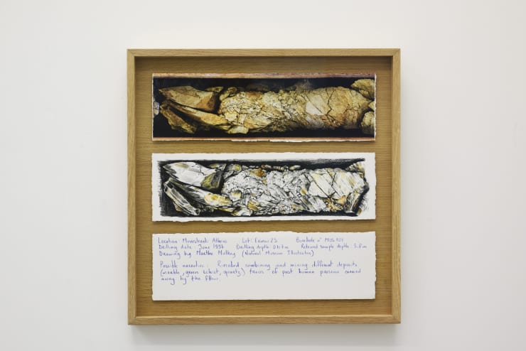 Joana Hadjithomas and Khalil Joreige Trilogies, Monasteraki 7 (3.8m), 2018 - 2021 Work on paper: photo, printed drawing and handwriting in blue pencil