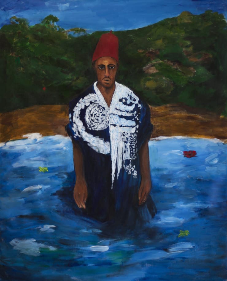 Anuar Khalifi, MAWQIF, 2020, Acrylic on canvas, 145 x 114cm