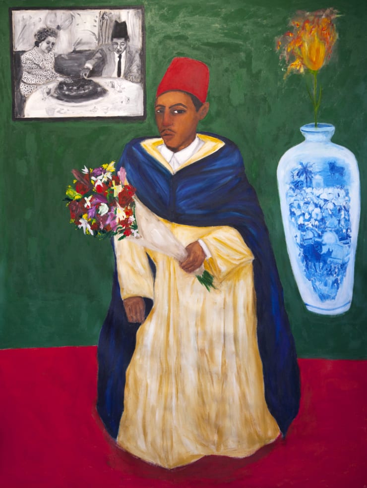 Anuar Khalifi, Palimpsest, 2021, Acrylic on canvas, 246 x 192cm