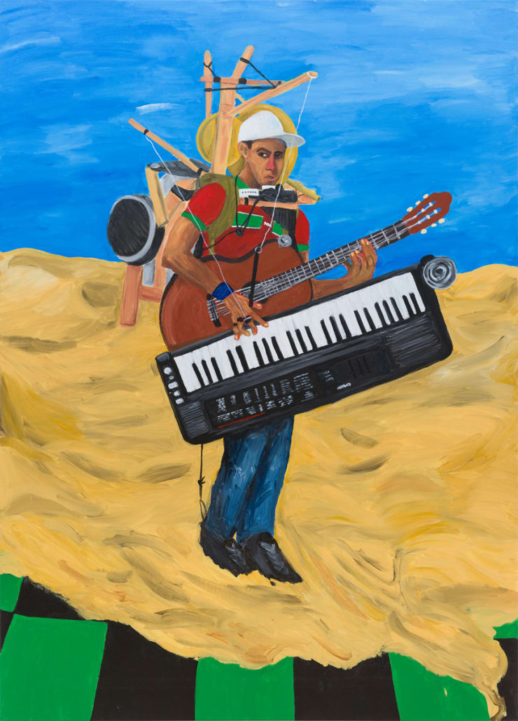 Anuar Khalifi The No-Show Show, 2025 Acrylic on Canvas 180 x 130 cm