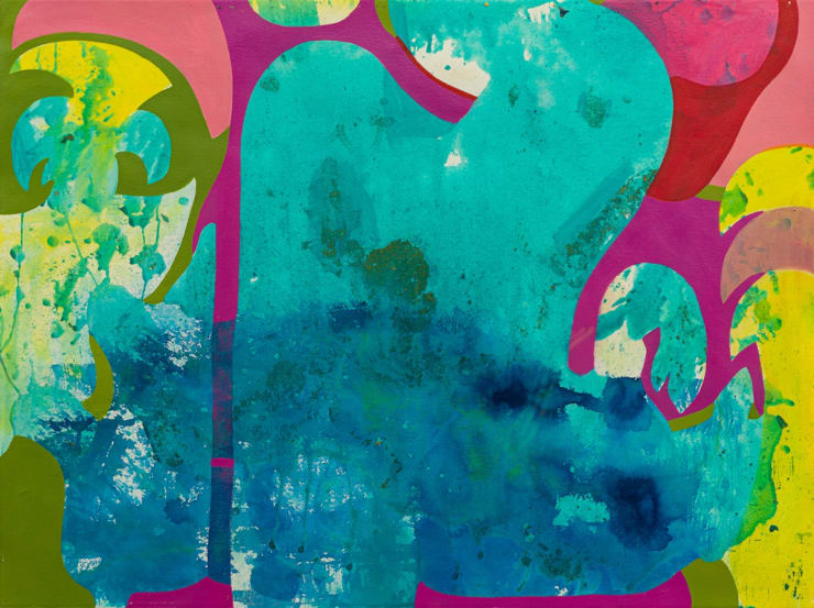Vian Sora Untitled II, 2024 Acrylic, pigments and ink on arches paper 57 x 76 cm