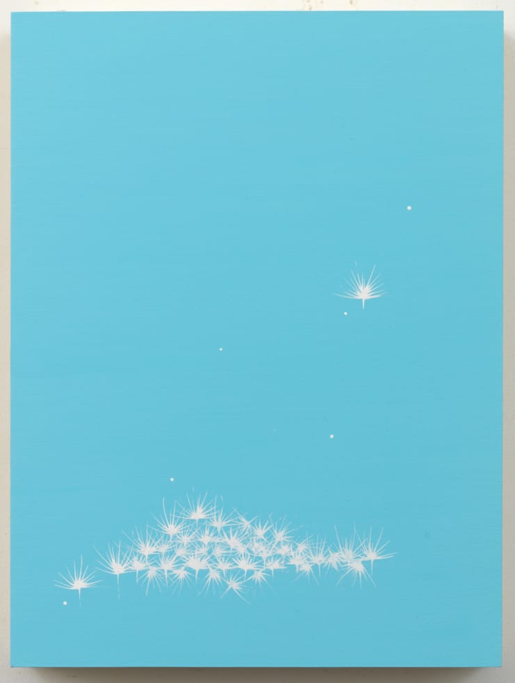 Pouran Jinchi Dandelion Clouds 5, 2020 Inks and Gesso on Board 22.86 x 30.48 cm