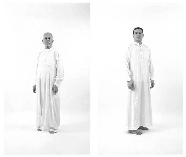 Arwa Abouon Untitled, Generation Series, Father Son, 2006 Digital print on photographic paper 183 x 82 cm each Edition 7 of 10, 3AP