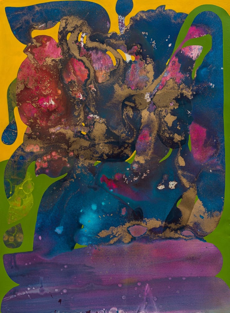 Vian Sora Untitled I, 2024 Acrylic, pigments and ink on arches paper 74.8 x 55.5 cm